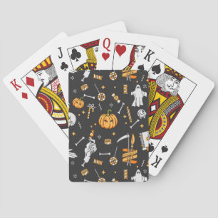 Halloween Pattern 2 Poker Cards