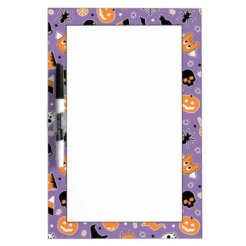 Halloween Pattern 3 Dry Erase Board