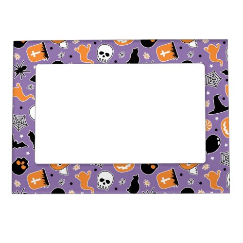 Halloween Pattern 3 Magnetic Photo Frame