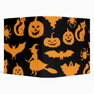 Halloween pattern 3 ring binder