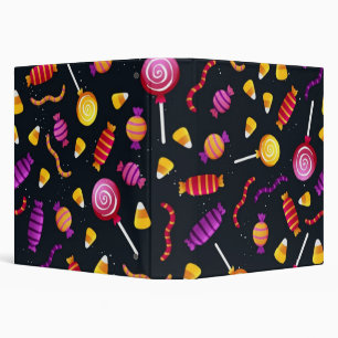 Halloween pattern 3 ring binder