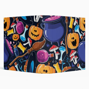 Halloween pattern 3 ring binder