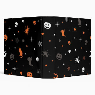 Halloween pattern 3 ring binder