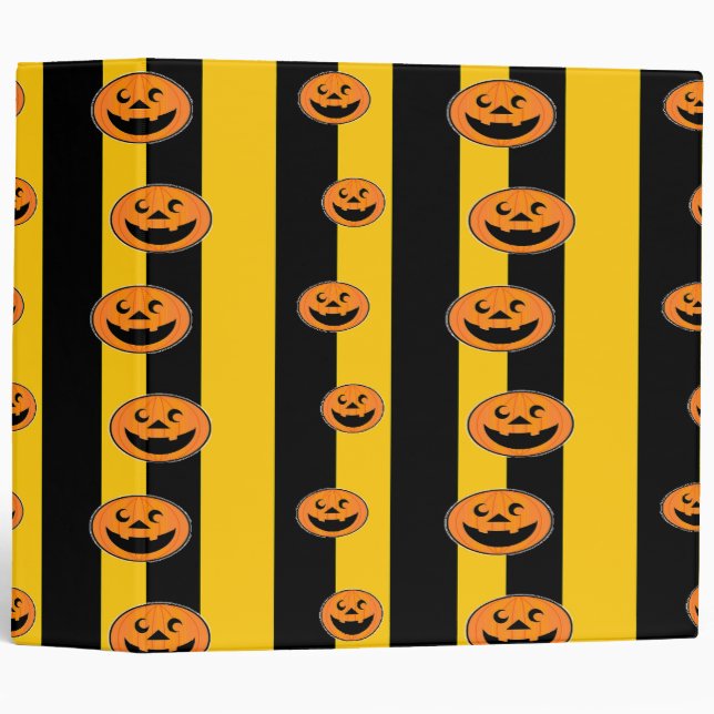 halloween pattern 3 ring binder (Front/Spine)