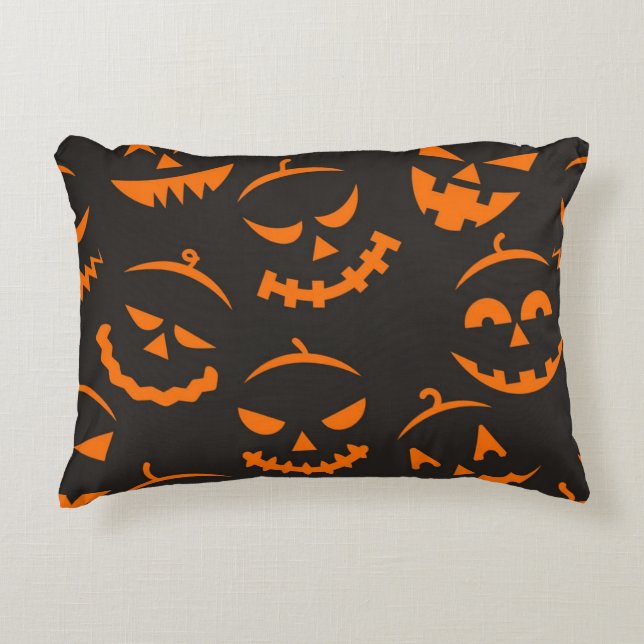 Halloween pattern accent pillow (Front)