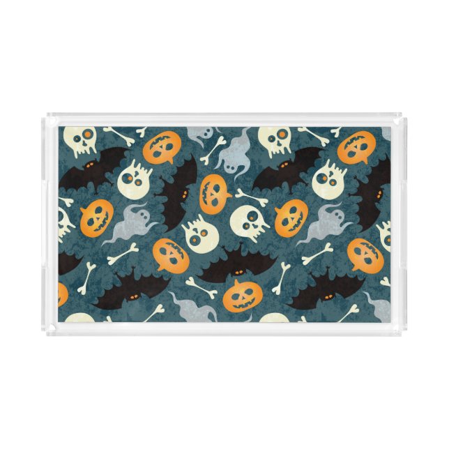 Halloween pattern acrylic tray (Front)