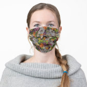 Halloween Pattern Adult Cloth Face Mask (Worn)
