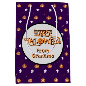 Halloween pattern and spooky message