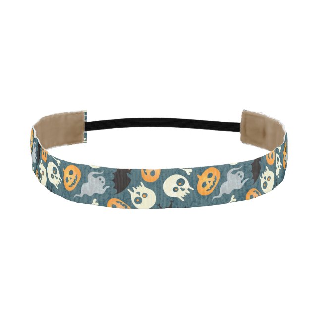 Halloween pattern athletic headband (Front)