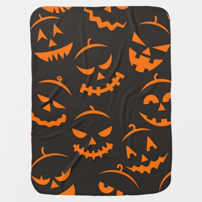 Halloween pattern baby blanket (Front)