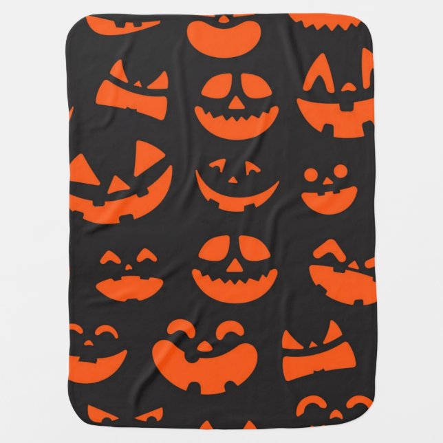Halloween pattern baby blanket (Front)