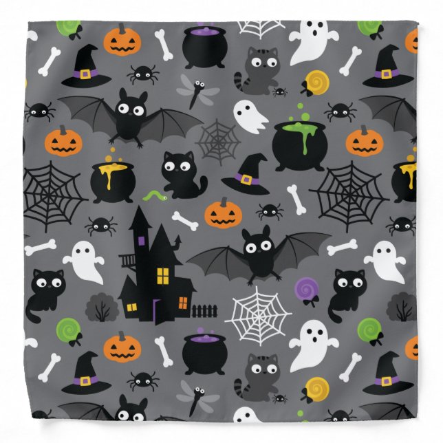 Halloween Pattern Bandana (Front)