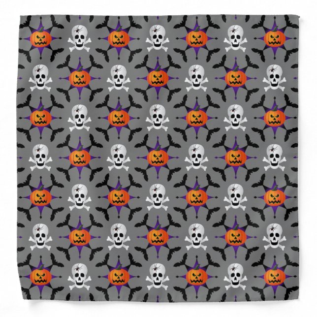 Halloween Pattern Bandana (Front)