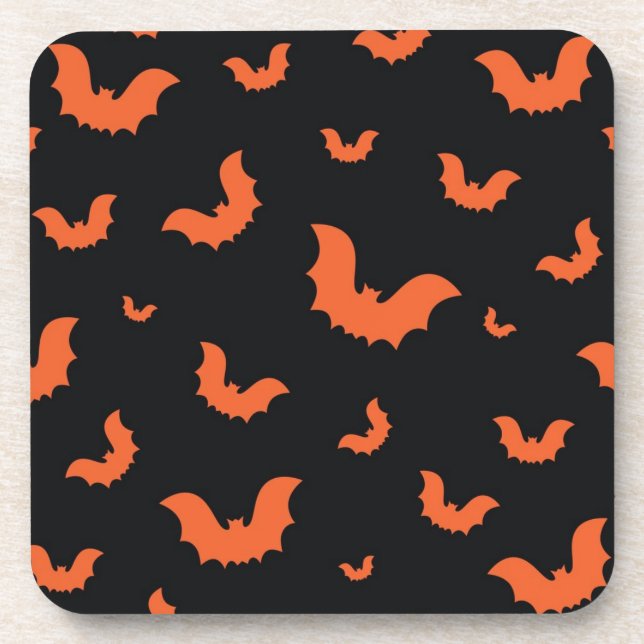Halloween pattern beverage coaster (Front)