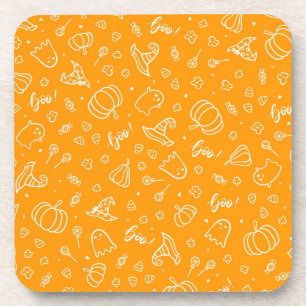 Halloween pattern beverage coaster