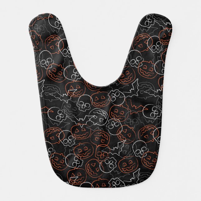 Halloween Pattern Bib (Front)