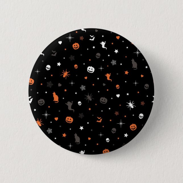 Halloween pattern button (Front)