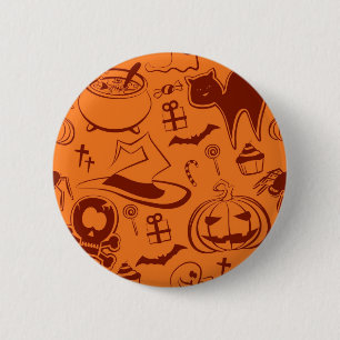 Halloween pattern button