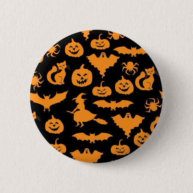 Halloween pattern button (Front)