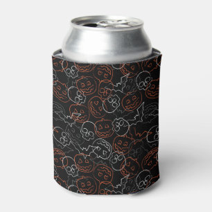 Halloween Pattern Can Cooler