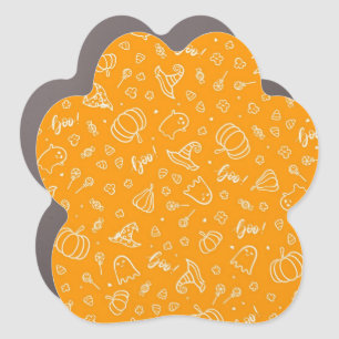 Halloween pattern car magnet