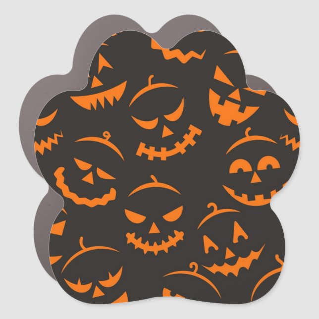 Halloween pattern car magnet (Front)