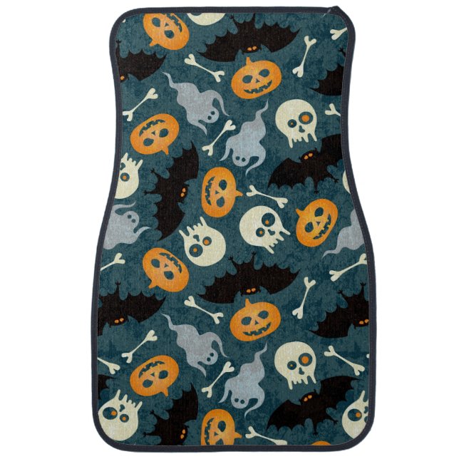 Halloween pattern car mat (Front)