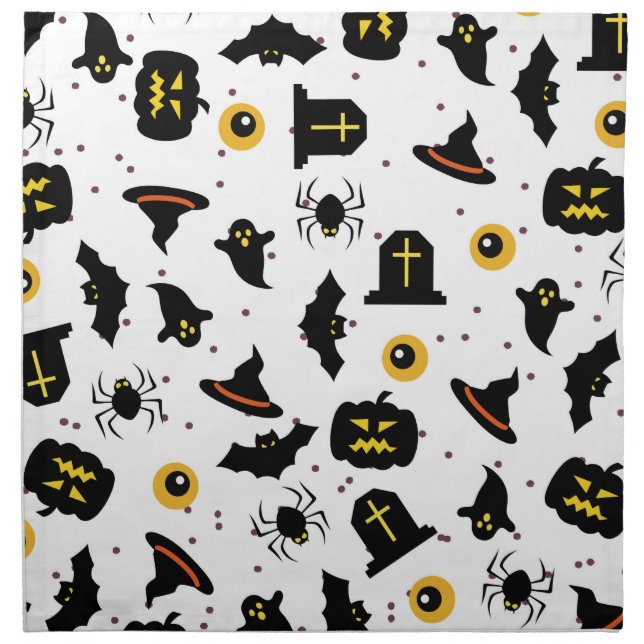 Halloween Pattern Cloth Napkin (Front)