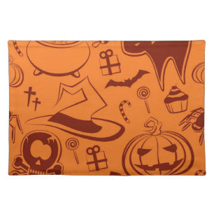 Halloween pattern cloth placemat