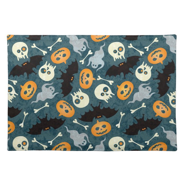 Halloween pattern cloth placemat (Front)