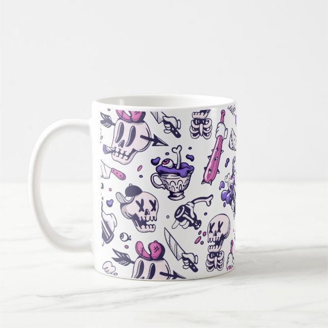 Halloween pattern decoration coffee mug (Left)