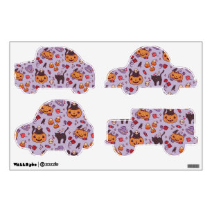 Halloween pattern decoration coffee mug wall decal