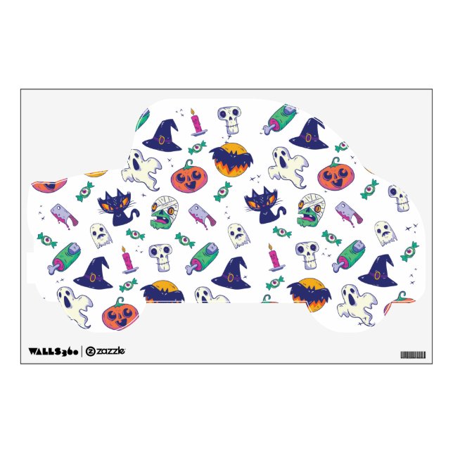 Halloween pattern decoration wall decal (Front)