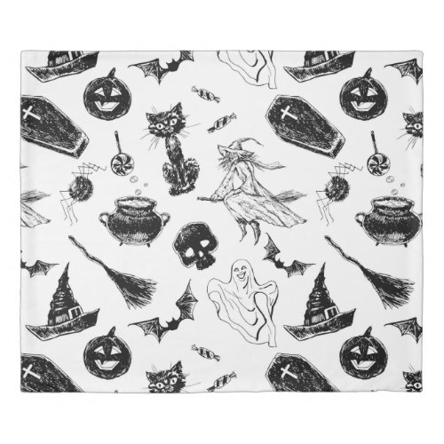 Halloween pattern design duvet cover