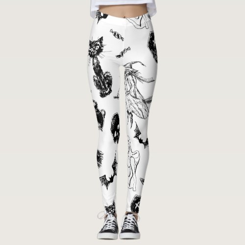 Halloween pattern design leggings