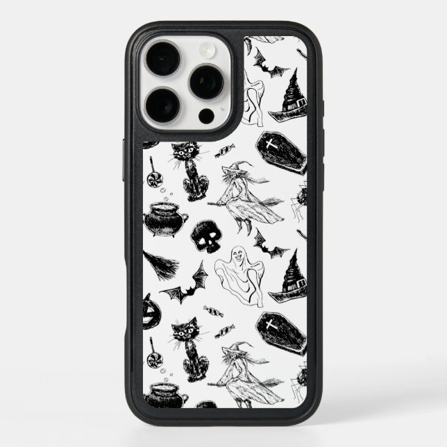 Halloween pattern design otterbox iPhone case (Back)