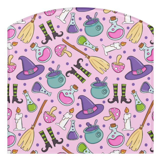 Halloween Pattern Door Sign (Contour Front)