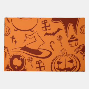 Halloween pattern doormat