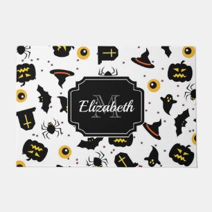 Halloween Pattern Doormat