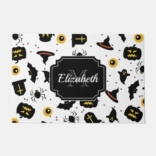 Halloween Pattern Doormat (Front)
