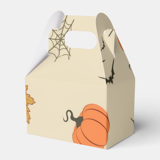 Halloween pattern favor boxes (Front Side)
