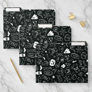 Halloween Pattern File Folder