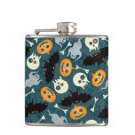 Halloween pattern flask