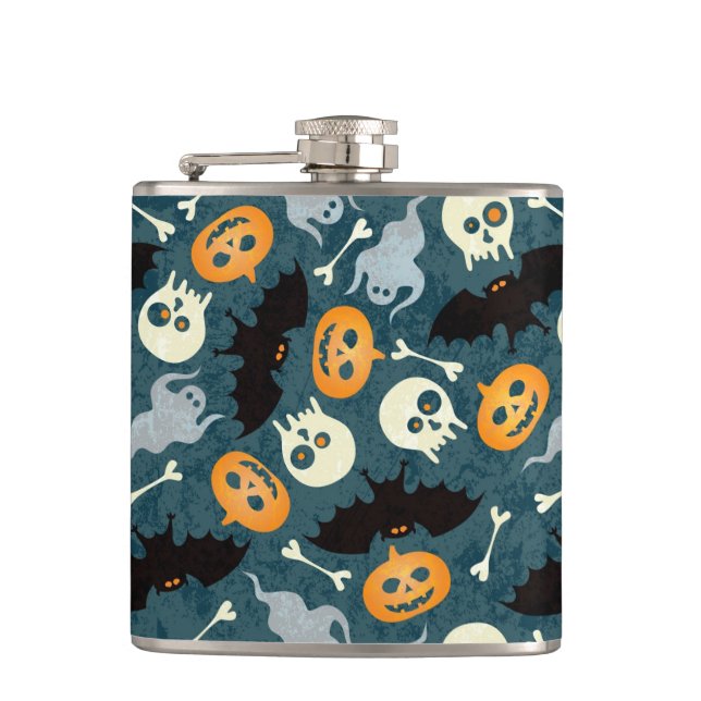 Halloween pattern flask (Front)