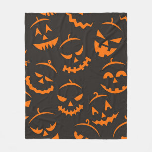Halloween pattern fleece blanket