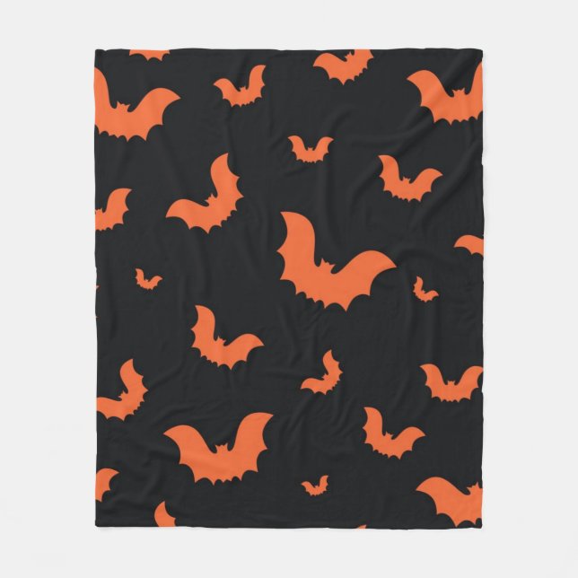 Halloween pattern fleece blanket (Front)