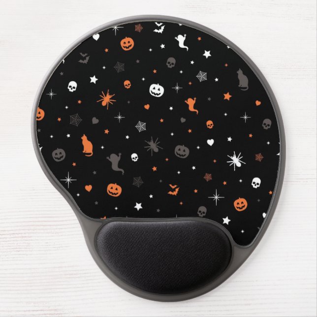 Halloween pattern gel mouse pad (Front)