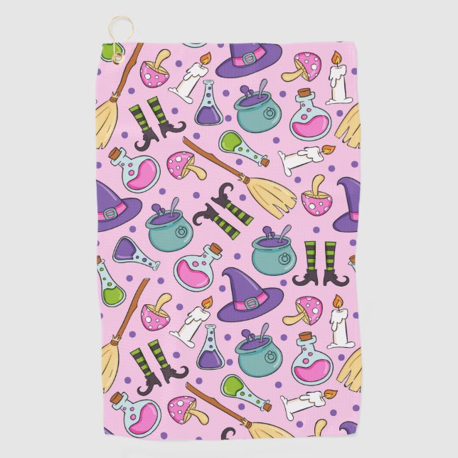 Halloween Pattern Golf Towel (Front)