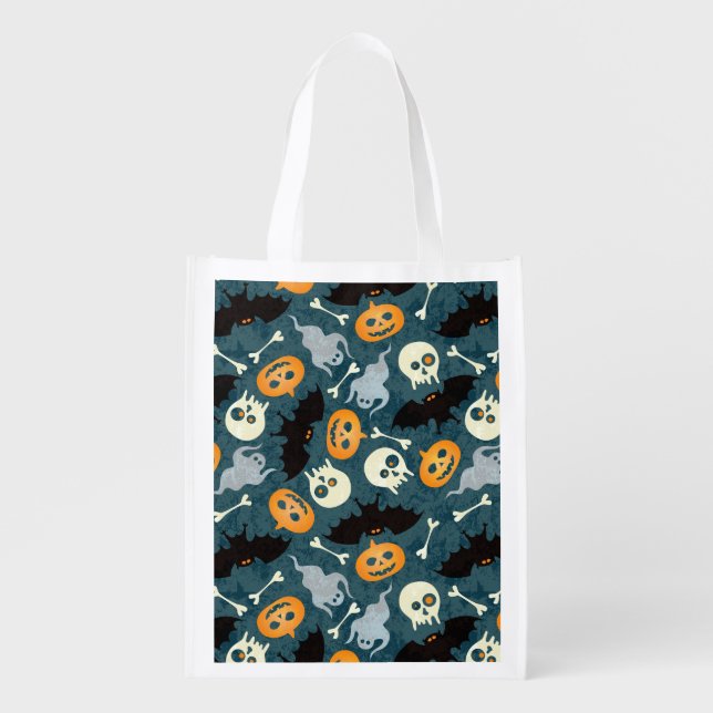 Halloween pattern grocery bag (Front)