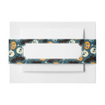 Halloween pattern invitation belly band